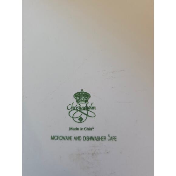 Rose Pattern Christineholm Quiche Pie Baking Dish 10" Micro Dishwash Safe - Picture 4 of 5